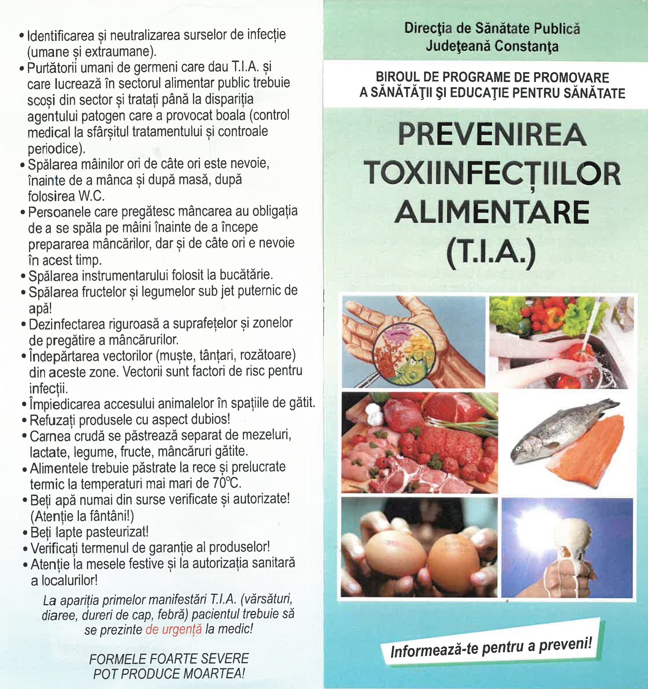 Prevenirea Toxiinfecțiilor Alimentare